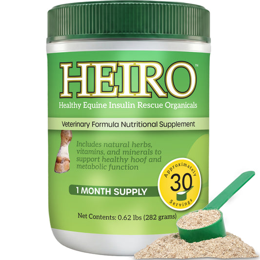 Heiro™,"Green supplement tub with dark green lid and scoop of powder"