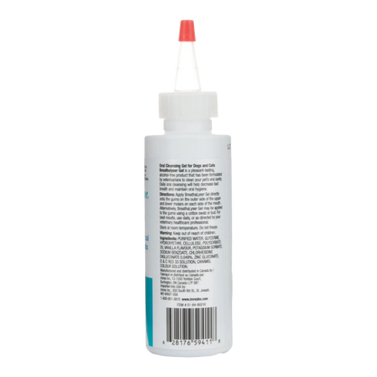 Breathalyser® Gel,"Back view of squeeze bottle with red twist nozzle cap"