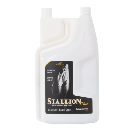 BotuMix Stallion Plus,"White handled bottle with black horse label and screw cap"