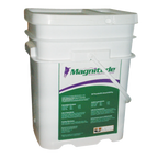 Magnitude,"White plastic bucket with lid and green front label"