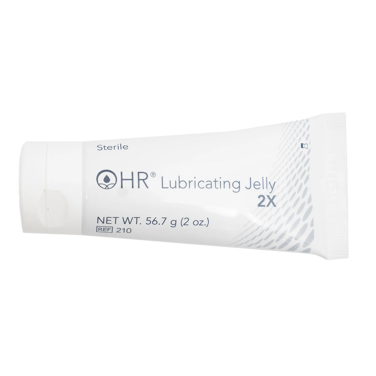 HR 2X Lubricating Jelly,"White squeeze tube with cap, front view"