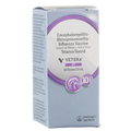 VETERA® 5XP, 10 dose vial,"Front and side view of light blue box with purple circle graphic"