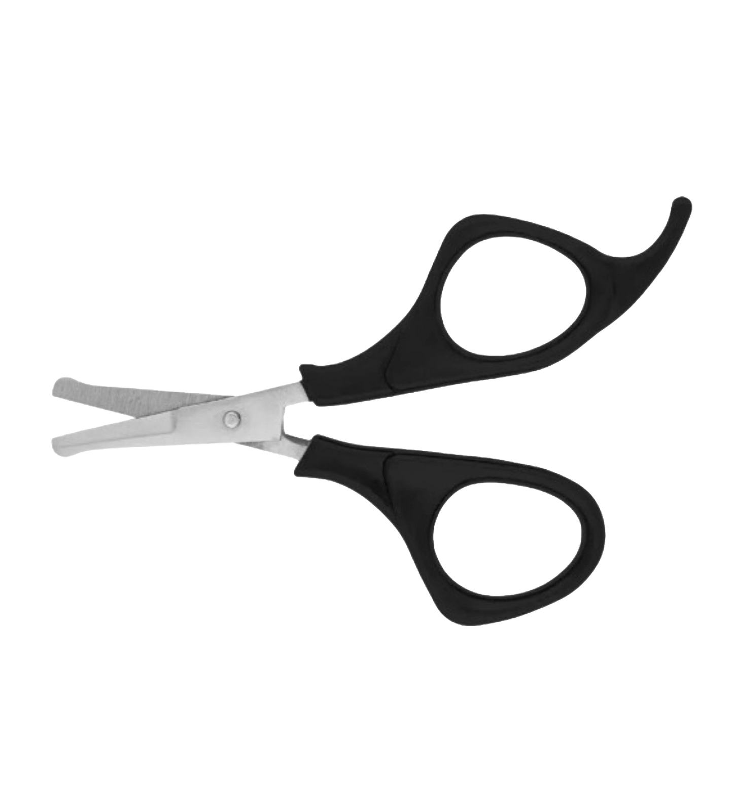 "Aaronco Prima 3.5"" Straight Scissor","Black handled straight grooming scissors"