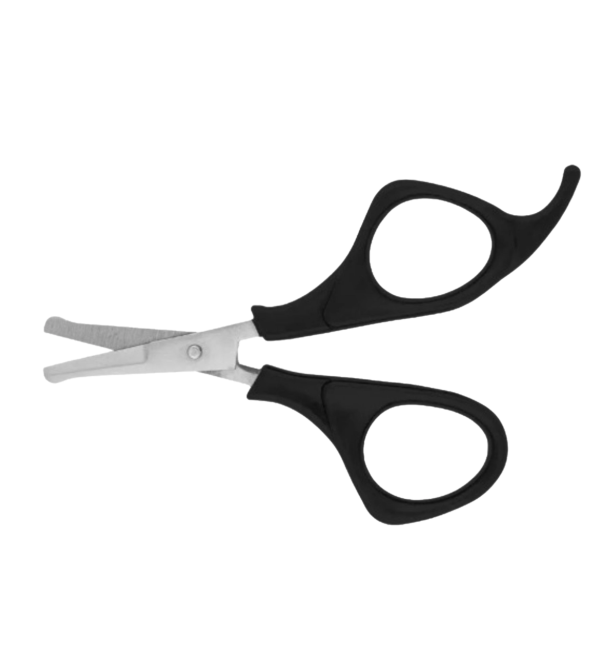 "Aaronco Prima 3.5"" Straight Scissor","Black handled straight grooming scissors"