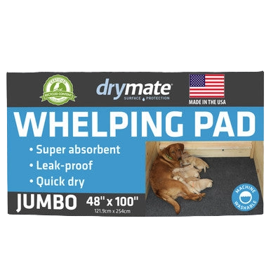 Whelping Pads for Dogs,"Packaged pad with dog photo on front"