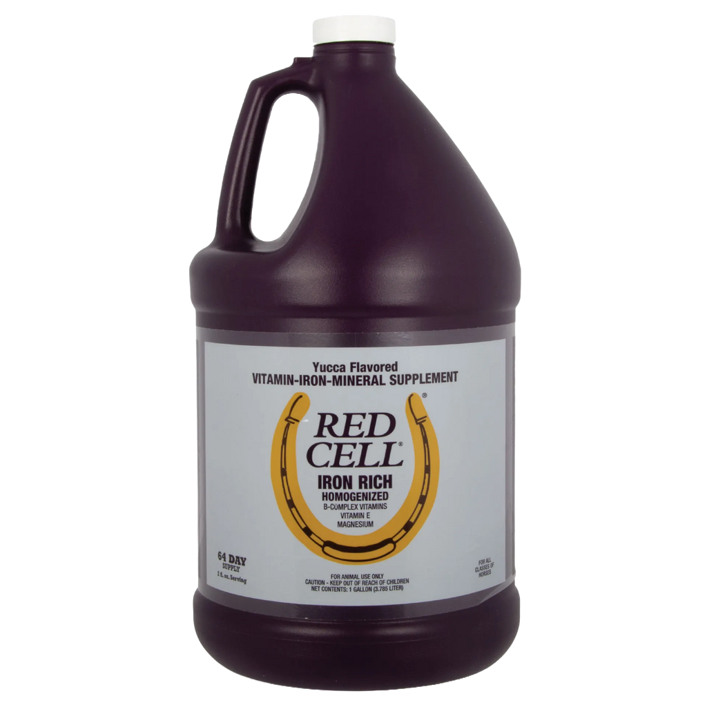 Red Cell®,"Large dark jug with handle and white cap"