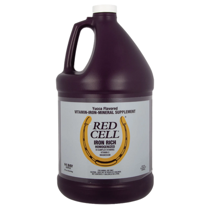 Red Cell®,"Large dark jug with handle and white cap"