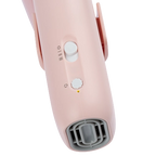 Mini Portable Neck Dryer by TZGroom,"Pink handheld neck dryer with control switch and front vent"