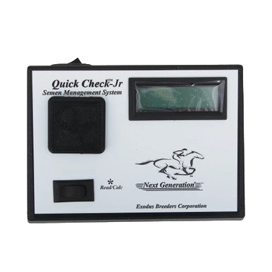 Quick Check Semen Counting System,"Rectangular handheld testing device with screen and buttons"