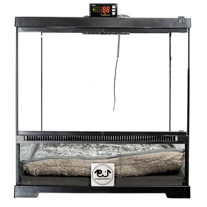 Puppywarmer® Puppy Incubator,"Puppy incubator with digital control panel and fleece bed"