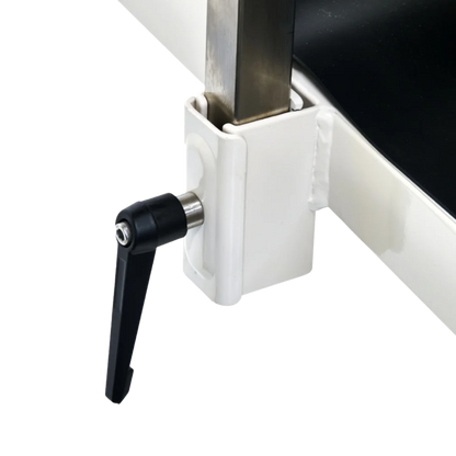 "50"" Dog Grooming 908P Electric Table with Drawer by Waggz","Table arm clamp with black adjustment handle"