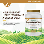 Brewers Dried Yeast Formula with Garlic Flavoring,"White supplement jar with gold lid and landscape label"