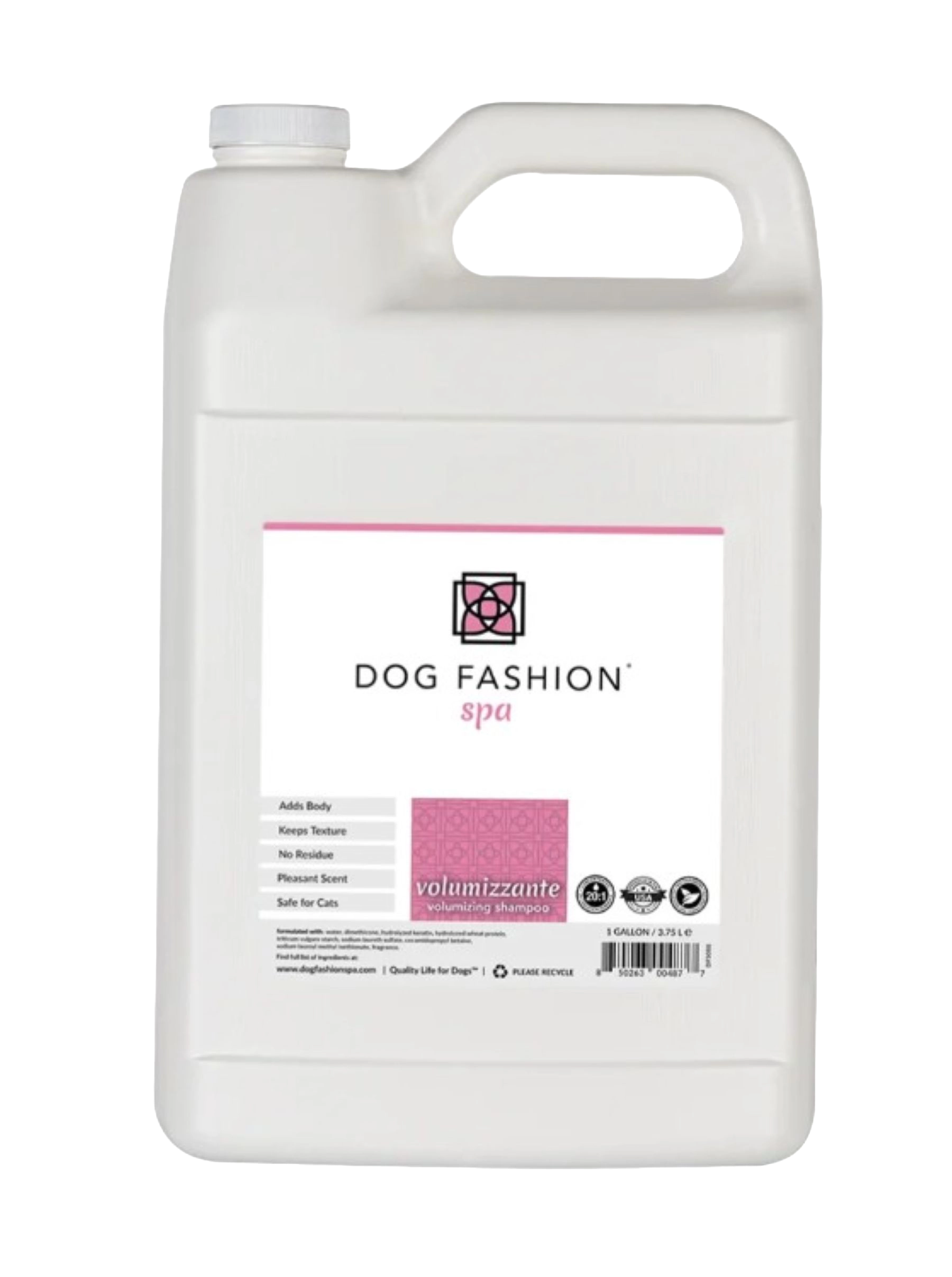 Volumizzante Volumizing Shampoo,"Large white gallon bottle with handle and front label"