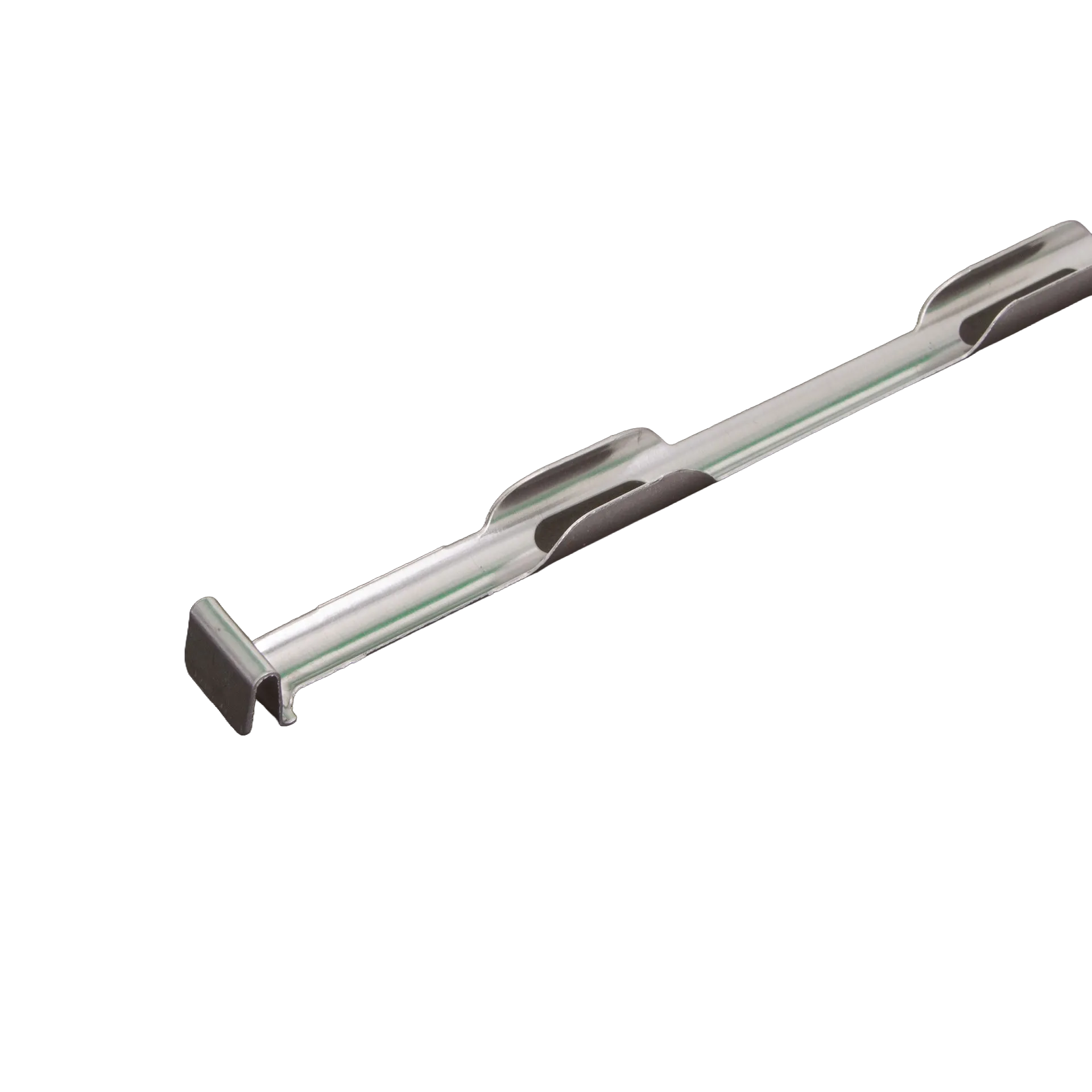 Canes,"Metal cane shaft with hand grip cutouts"