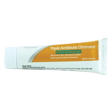 Triple Antibiotic Ointment,"Ointment tube with light blue cap"