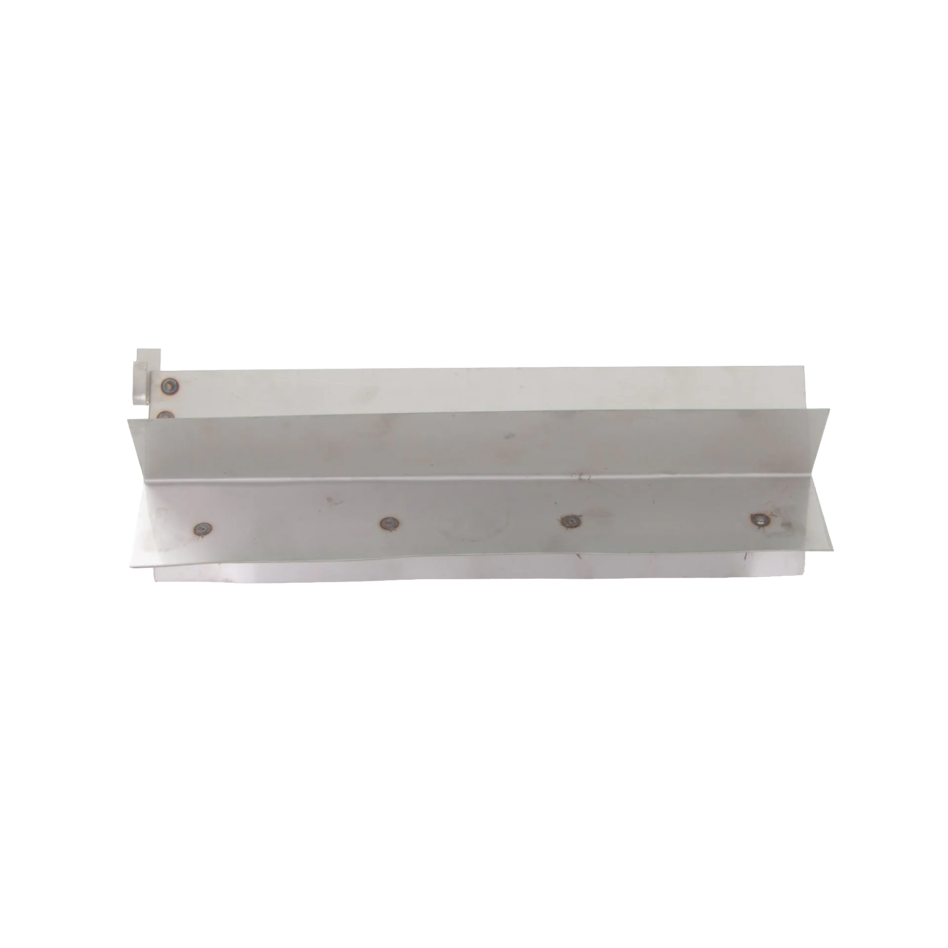 47/11 Tank Dividers,"Metal divider panel with angled front lip"