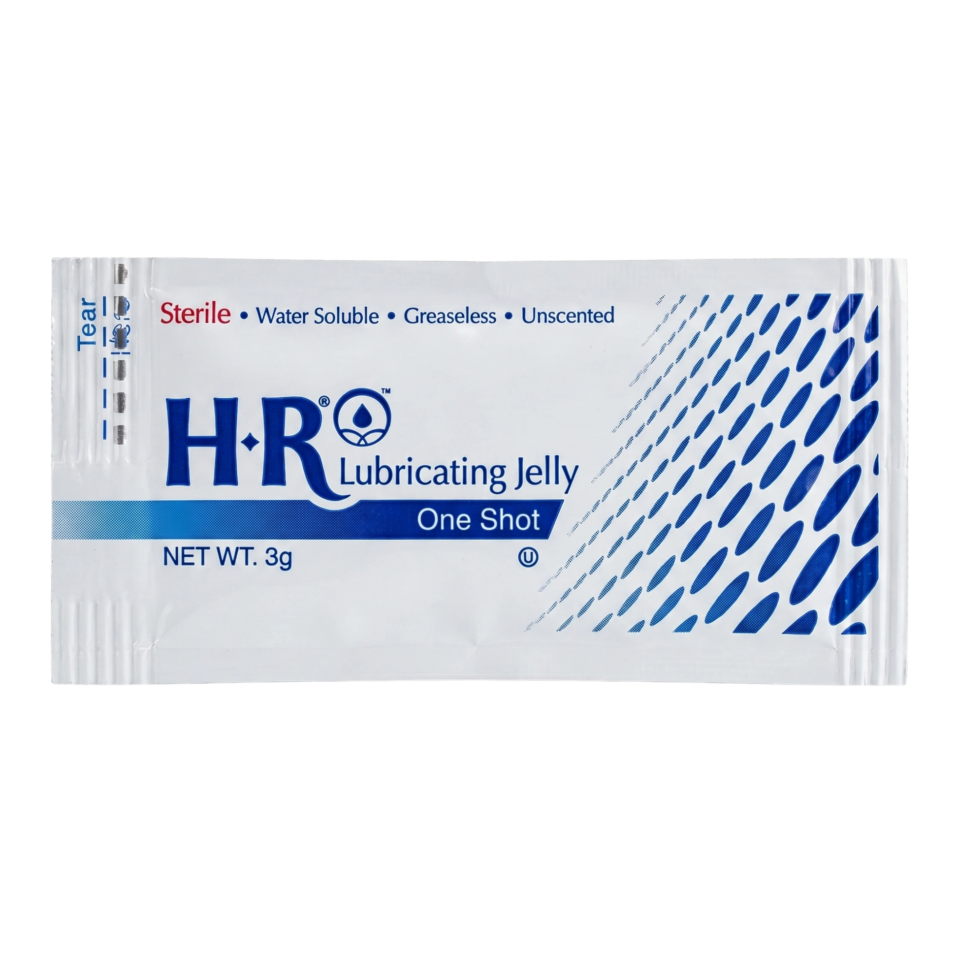 HR Lubricating Jelly,"Single-use lubricant jelly packet"