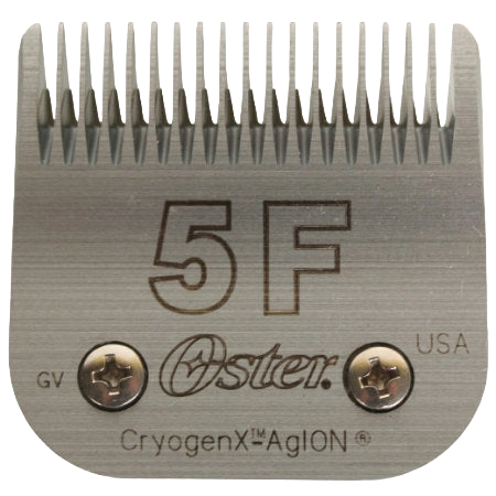 A5 Oster® Cryogen-X™ Blades,"Metal clipper blade with fine teeth and two screws"