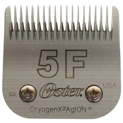 A5 Oster® Cryogen-X™ Blades,"Metal clipper blade with fine teeth and two screws"