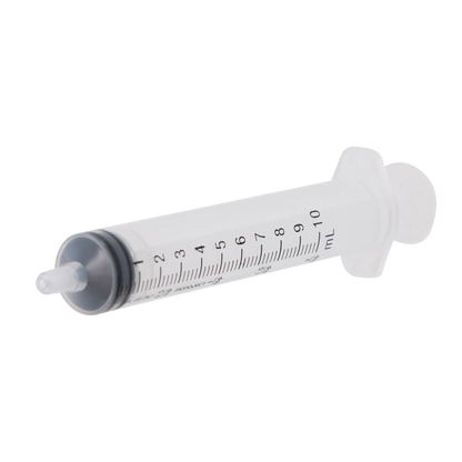MonoJect™ 10cc Oral Syringe,"Clear oral syringe with black measurement markings"