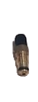 Missouri AV Replacement Valve,"Brass valve with black cap, upright view"
