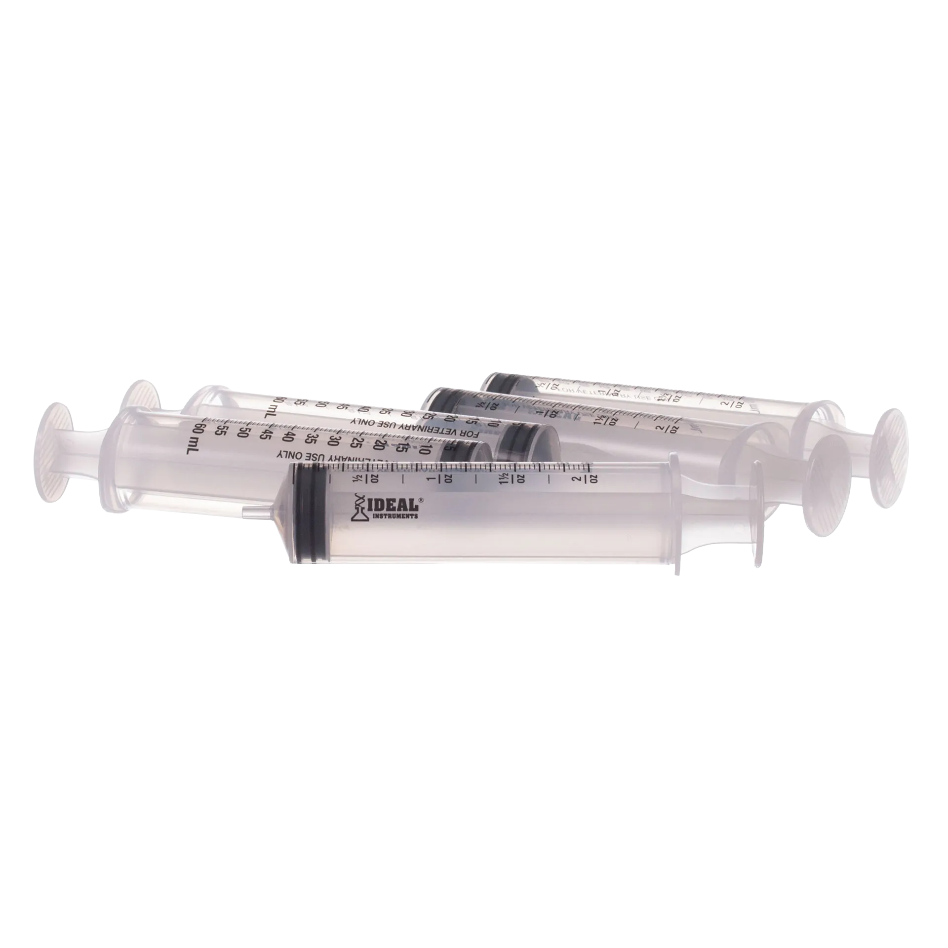 Large Syringes without Needles,"Five clear plastic syringes without needles"