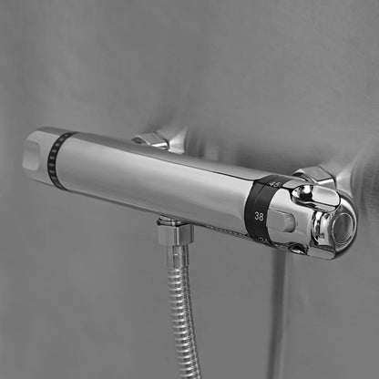 Dog Grooming Electric Tub with Sliding Door by Waggz,"Chrome shower mixer valve with attached hose connection"