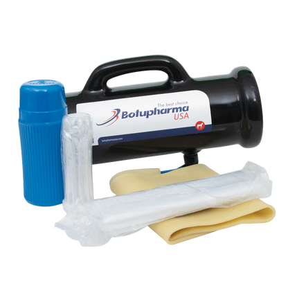 BotuPharma AV,"Black handled pump with blue canister, tubing, and yellow sheet"