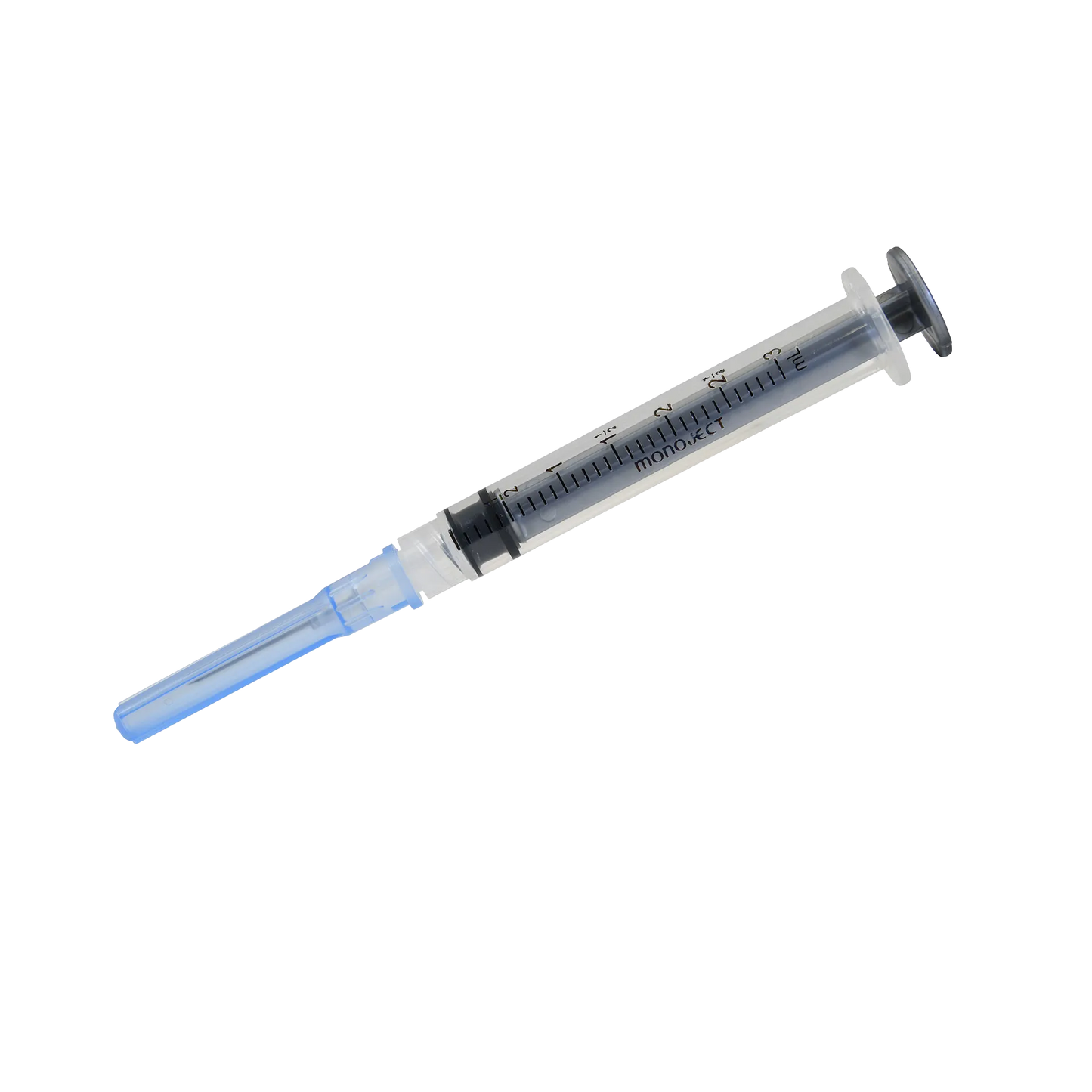 Deluxe Kitten Vaccination and Microchip Bundle,"Clear syringe with blue needle cap"