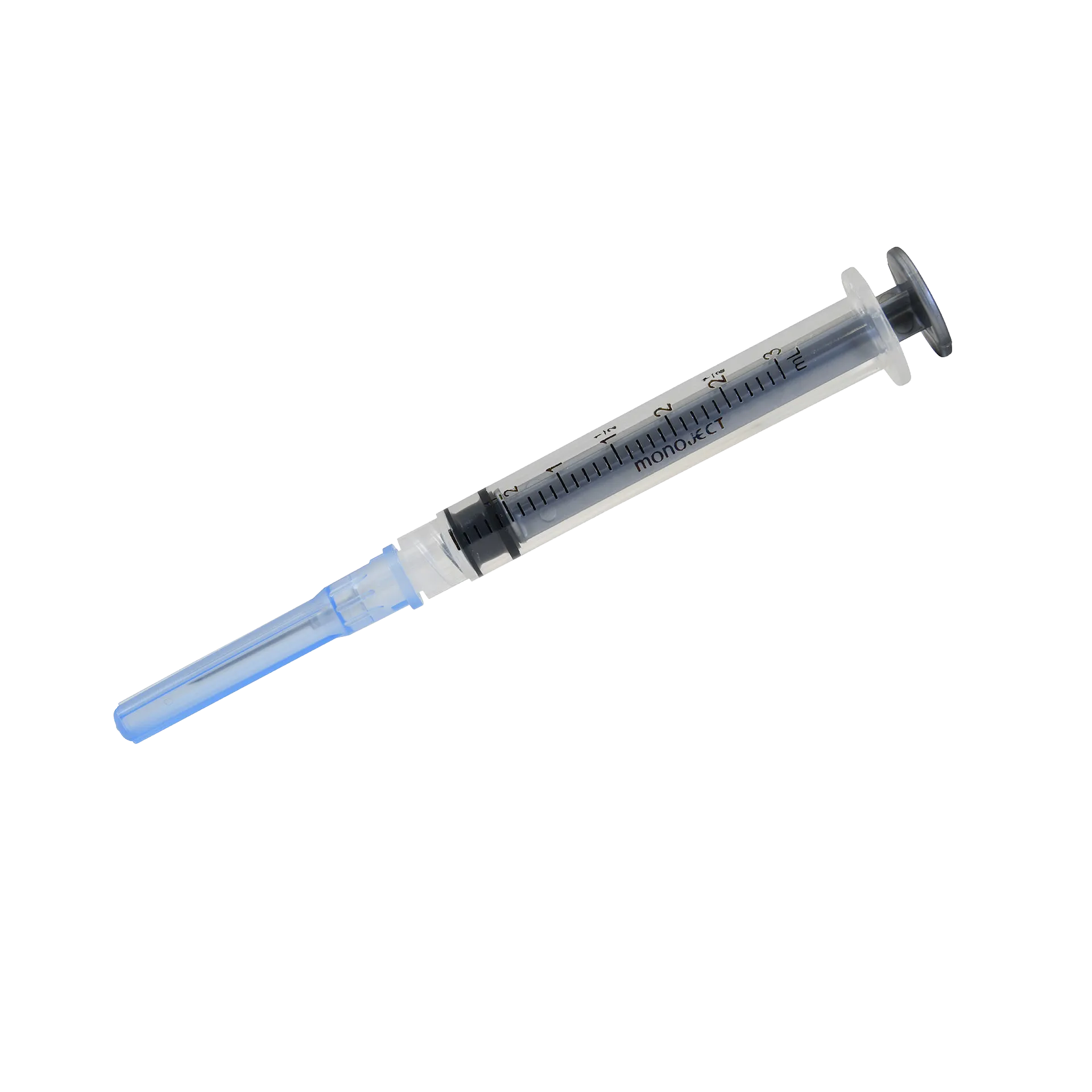 Deluxe Kitten Vaccination and Microchip Bundle,"Clear syringe with blue needle cap"