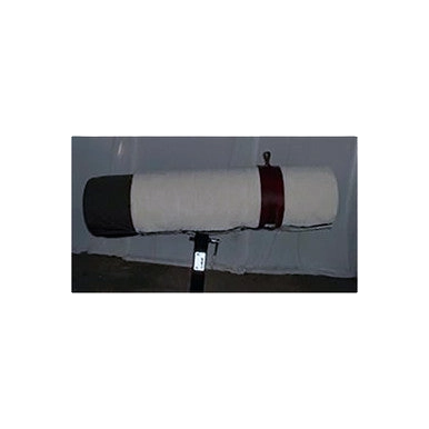 Paulsonbilt Phantom Custom Fleece Cover,"White cylindrical fleece cover with black and red ends"