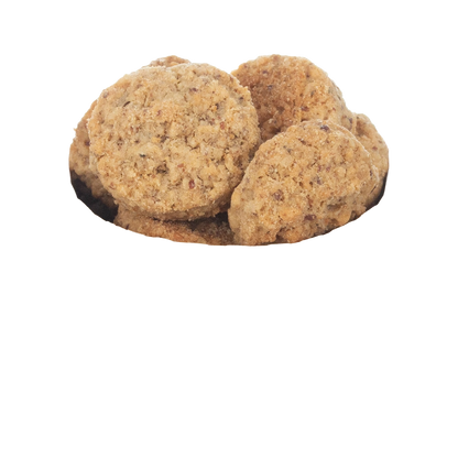 Caitec Oven Fresh Bites Parrot Cookies,"Round tan cookies stacked in a small pile"