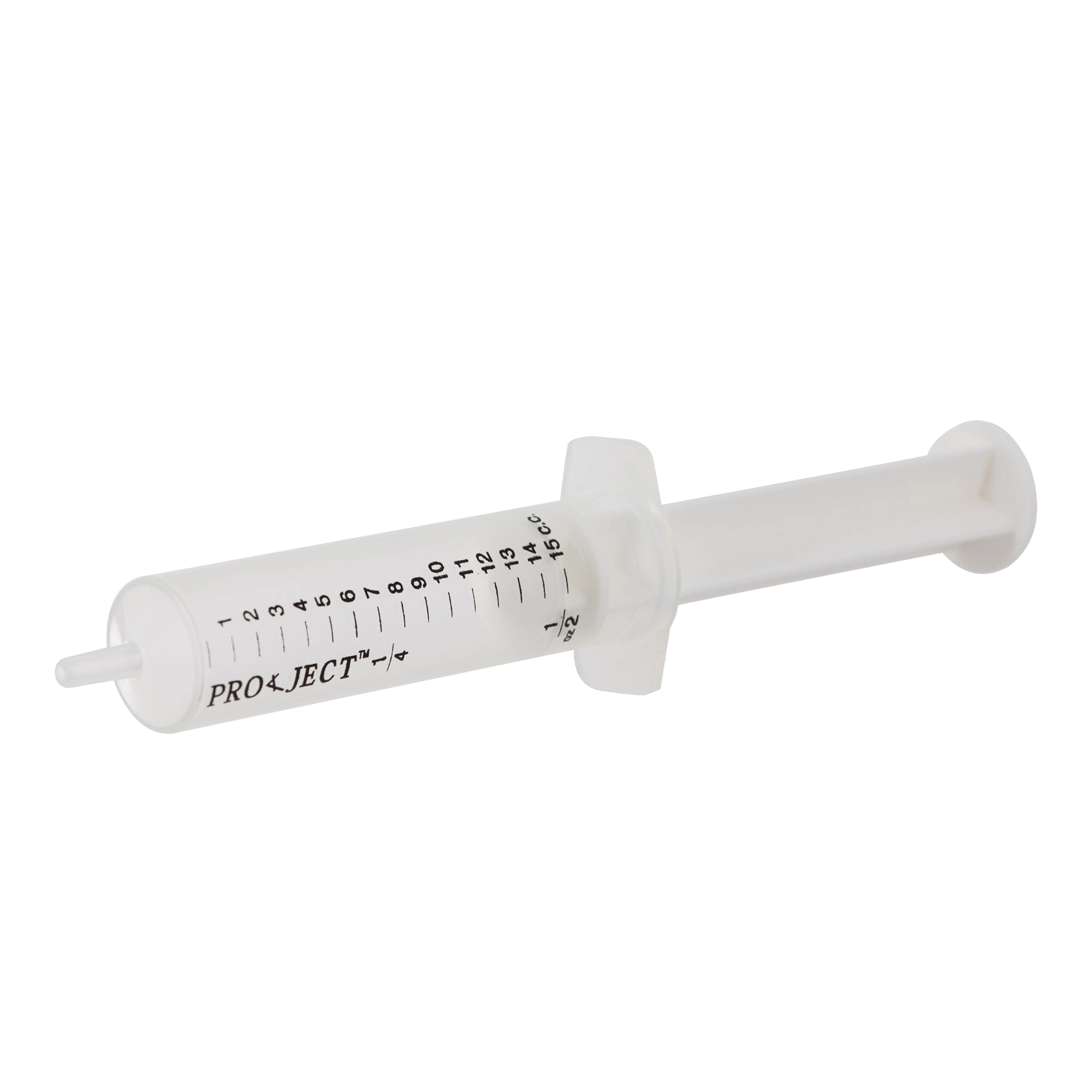 Semen Safe All Plastic Sterile Syringes Luer Slip Tip,"White plastic syringe with measurement markings and slip tip"