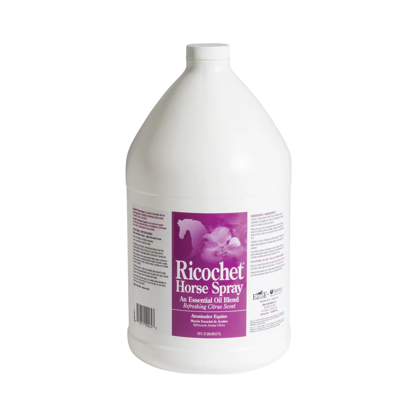Sore No-More® Classic Ricochet Horse Spray,"White gallon jug with screw cap and purple front label"