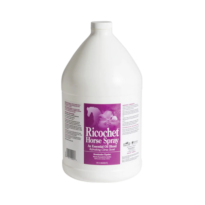 Sore No-More® Classic Ricochet Horse Spray,"White gallon jug with screw cap and purple front label"
