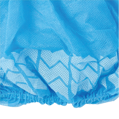 Spunbonded Polypropylene Nonskid Shoe Covers,"Blue shoe cover with nonskid tread sole"