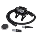 Mini K-9 Dog Dryer,"Black dog dryer with flexible hose and three attachments"