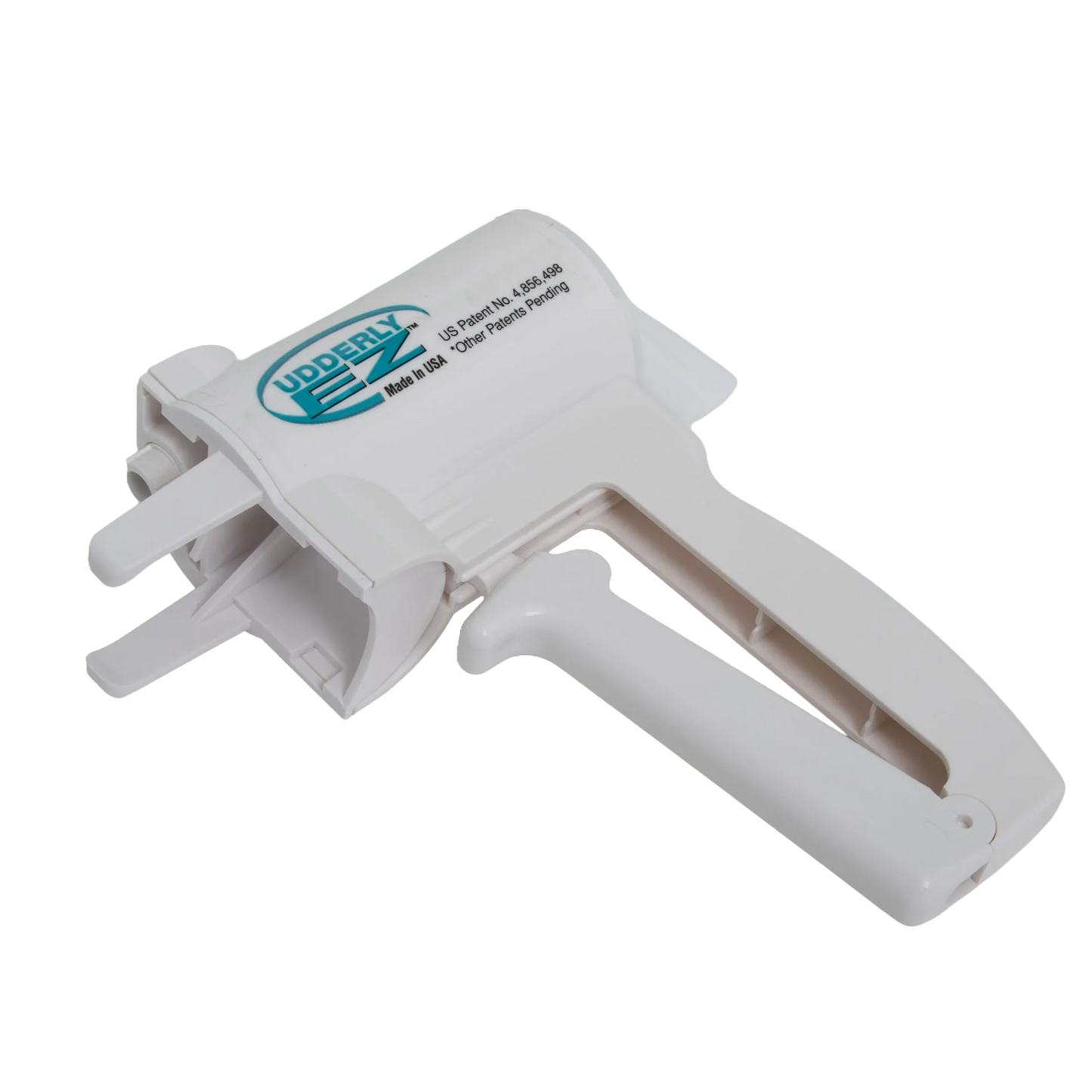 Udderly EZ Horse Milker,"White handheld applicator tool with trigger handle"