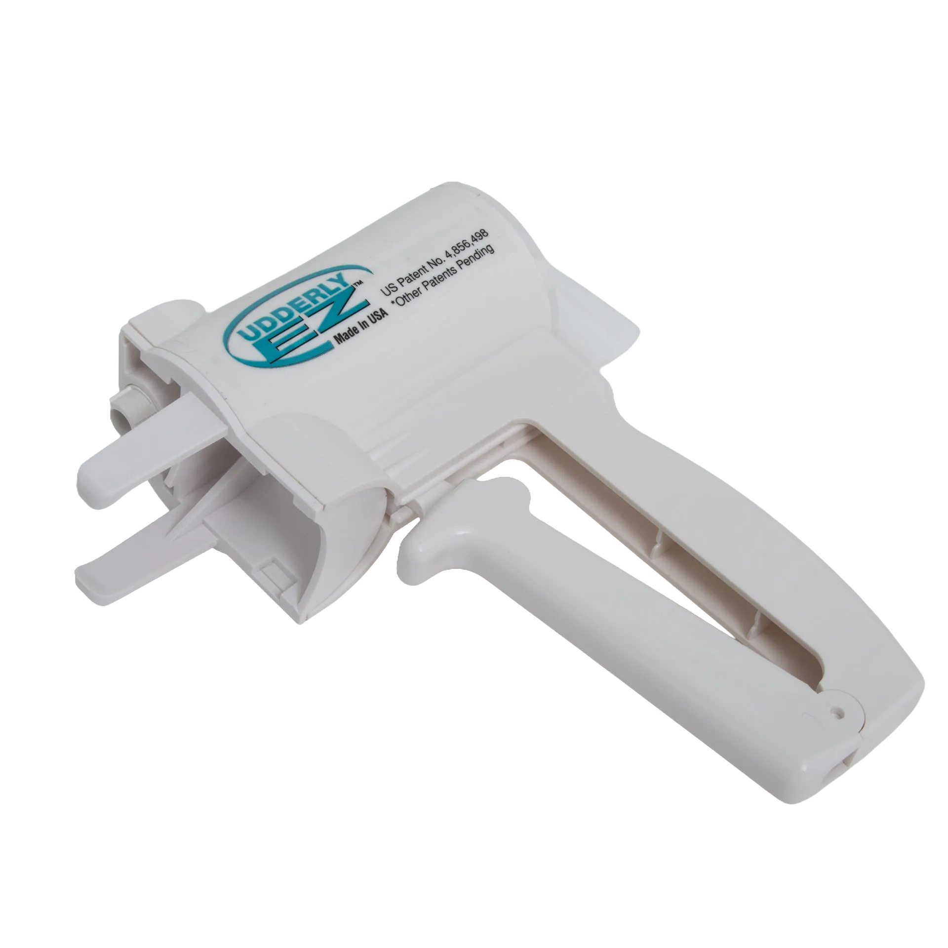 Udderly EZ Horse Milker,"White handheld applicator tool with trigger handle"