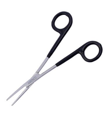 "Aaronco 5.5"" Hairmostat Ear Hair Puller and Tick Remover","Scissor-handled metal forceps with narrow tips"