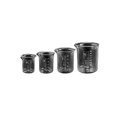 Polypropylene Graduated Beaker,"Set of four clear graduated beakers in assorted sizes"
