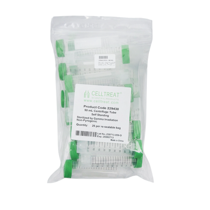 50 ml Centrifuge Screw Cap Tubes Sterile Self-Standing