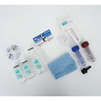 Udderly EZ Horse Milker,"Milking kit with bottles, filter, cloth, vials, and funnel"