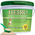 Heiro™,"Green supplement bucket with scoop and powder"