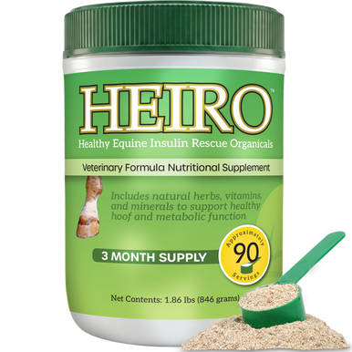 Heiro™,"Supplement jar with green lid and scoop of powder"
