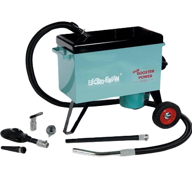Electro-Groom Vacuum Professional Groomer & Blower,"Portable blower unit with hose, wand, and attachments"