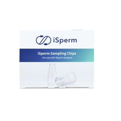iSperm Sampling Chips,"Product box with two clear conical sampling cups"