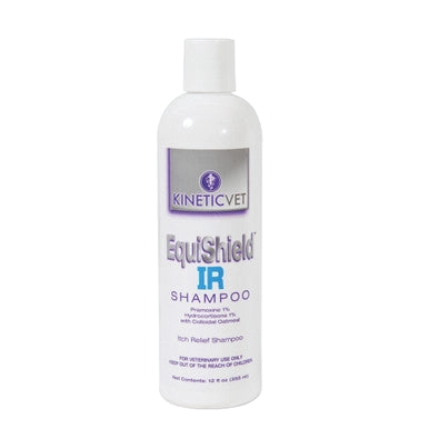 EquiShield® IR Shampoo,"White shampoo bottle with purple label and white cap"