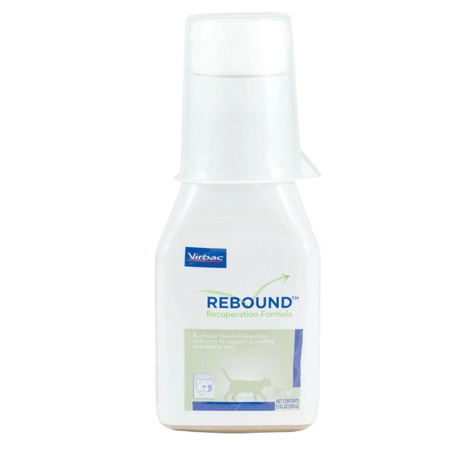 Rebound™ Recuperation Formula,"White bottle with tall ribbed cap"