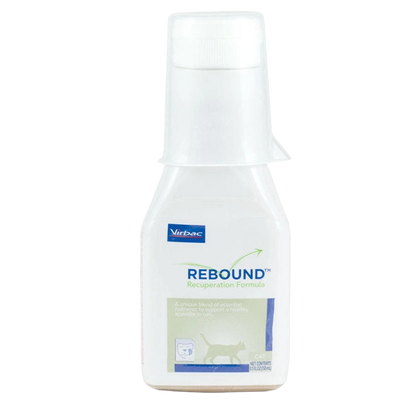 Rebound™ Recuperation Formula,"White bottle with tall ribbed cap"
